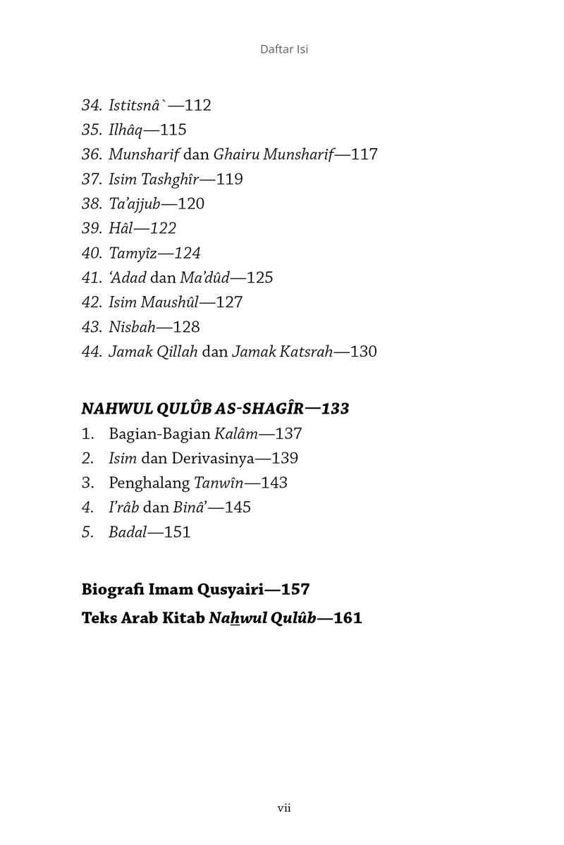 Buku Tata Bahasa Ruhani oleh Imam Qusyairi
