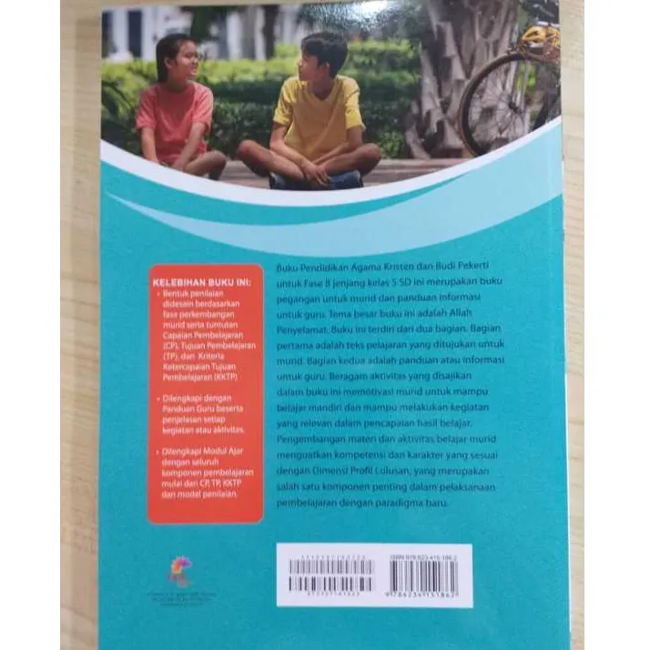 Buku Pendidikan Agama Kristen (PAK) & Budi Pekerti Kurikulum Merdeka Edisi Revisi Kelas 5 SD - Buku Sekolah