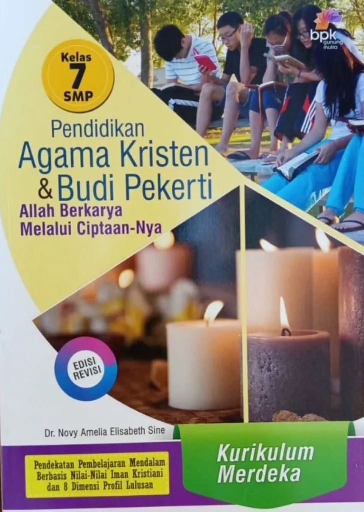 Buku Pendidikan Agama Kristen (PAK) & Budi Pekerti Kurikulum Merdeka Edisi Revisi Kelas 7 SMP - Buku Sekolah