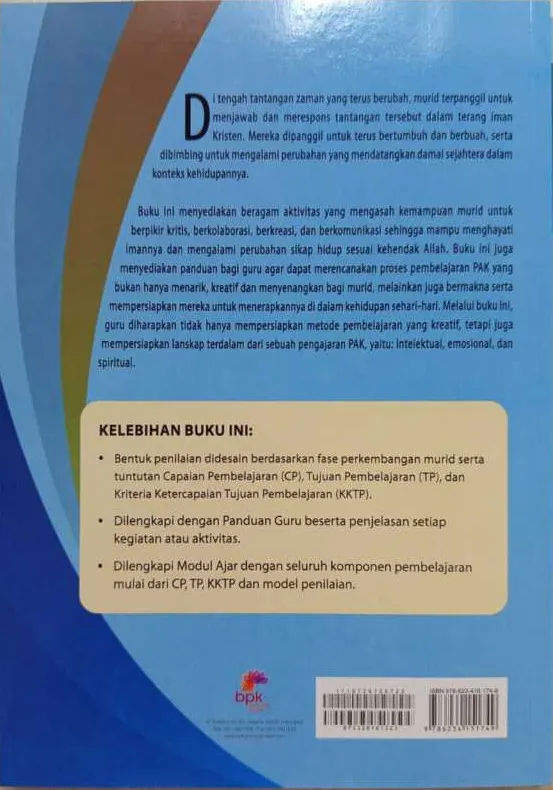 Buku Pendidikan Agama Kristen (PAK) & Budi Pekerti Kurikulum Merdeka Edisi Revisi Kelas 11 SMA - Buku Sekolah