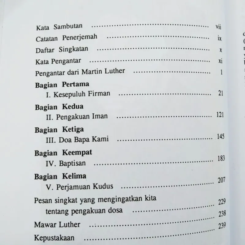 Buku Katekismus Besar oleh Martin Luther