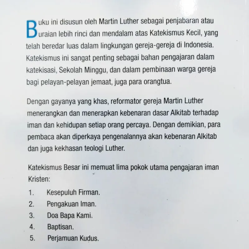 Buku Katekismus Besar oleh Martin Luther