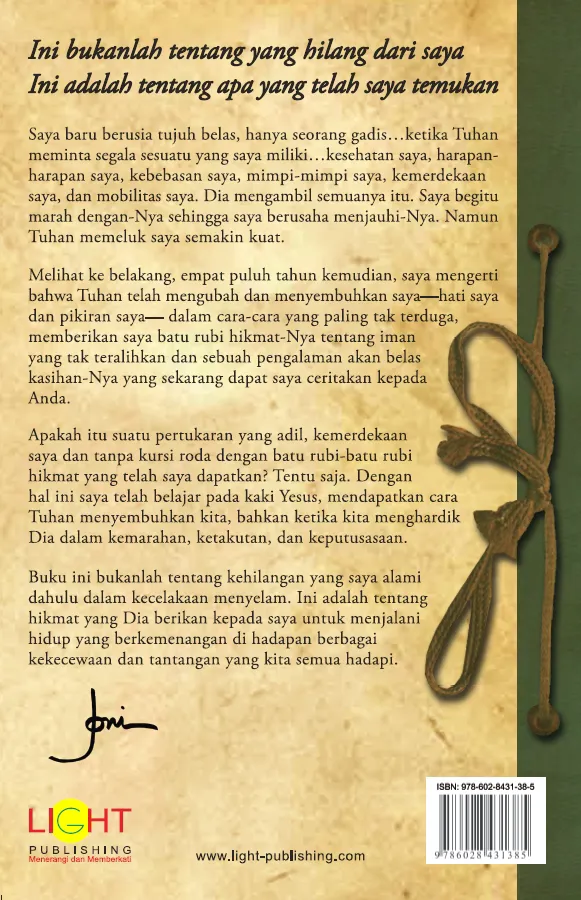Buku Hikmat Seumur Hidup oleh Joni Eareckson Tada