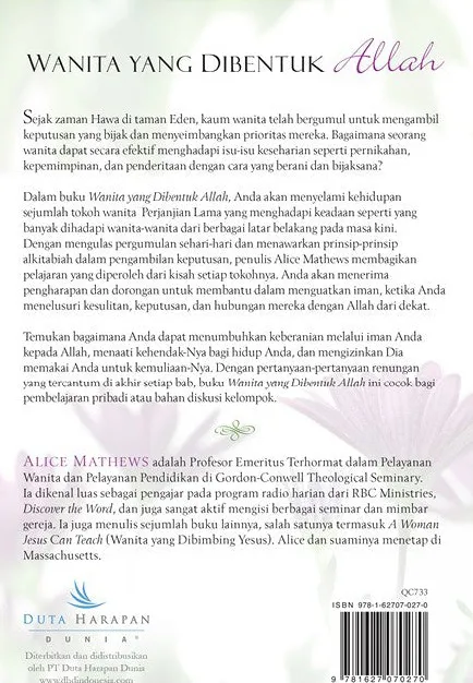 Buku Wanita Yang Dibentuk Allah oleh Alice Mathews