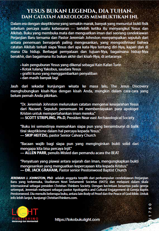 Buku Temuan-temuan Tentang Yesus oleh Jeremiah J. Johnston, PhD