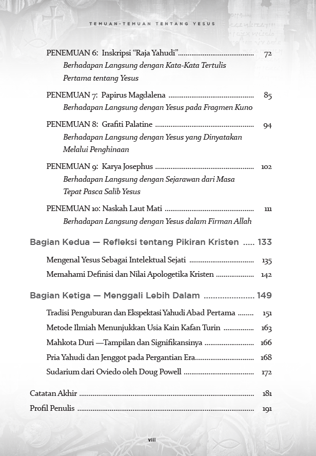 Buku Temuan-temuan Tentang Yesus oleh Jeremiah J. Johnston, PhD