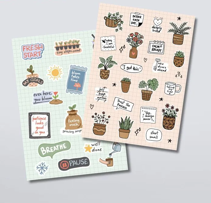 Buku Flourish Stickers oleh Jose Carol