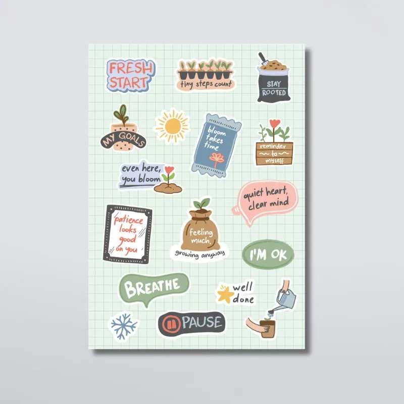 Buku Flourish Stickers oleh Jose Carol