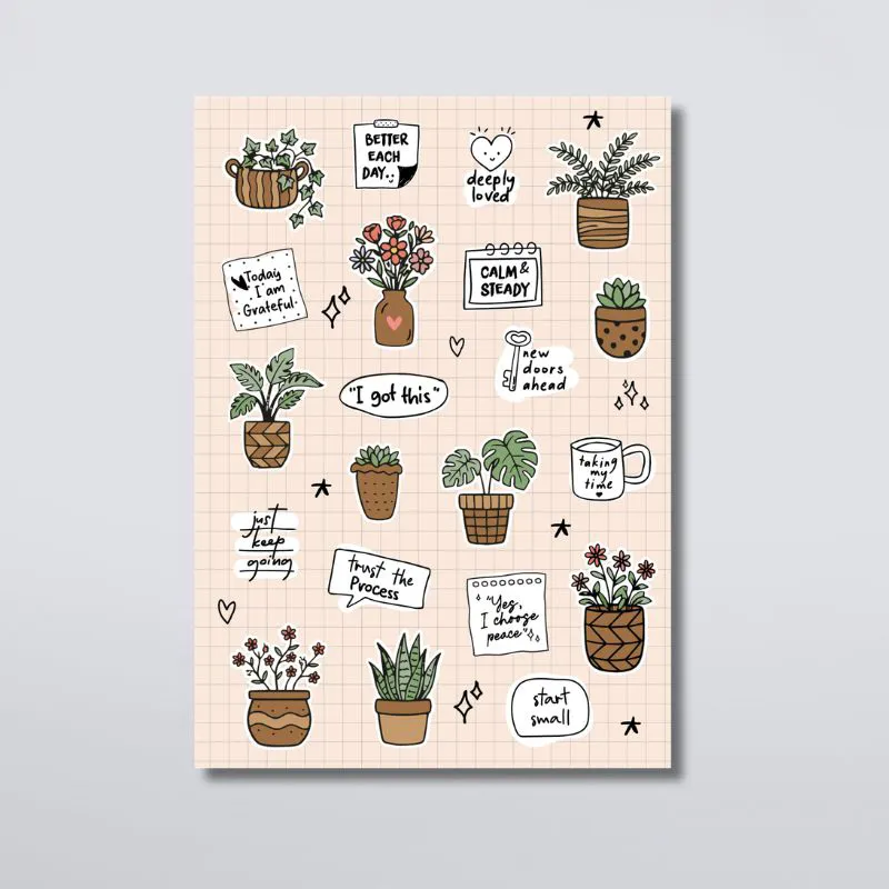 Buku Flourish Stickers oleh Jose Carol