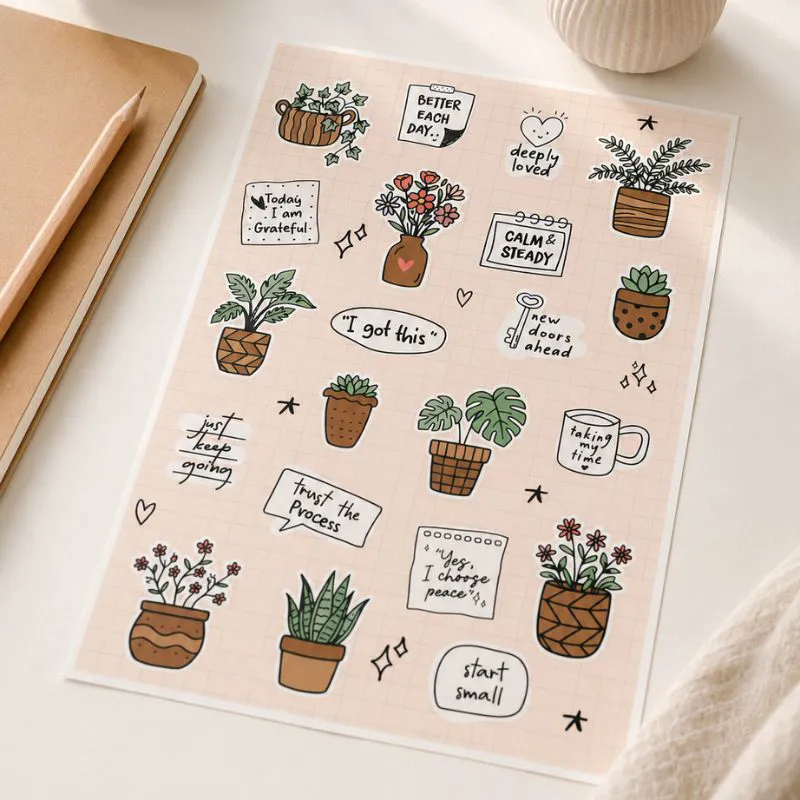 Buku Flourish Stickers oleh Jose Carol