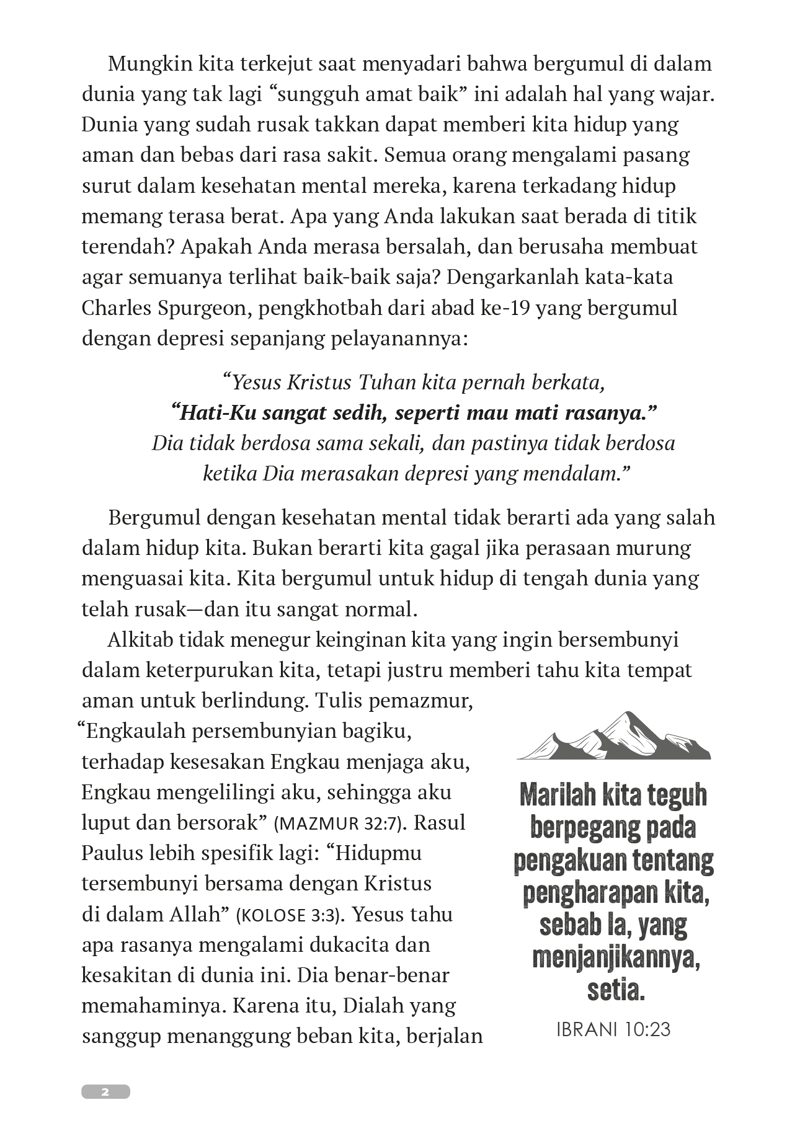 Buku Unshaken (Tak Tergoyahkan): Harapan Dari Firman Tuhan Bagi Kesehatan Mental
