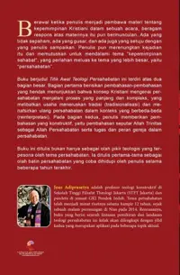 Buku Titik Awal Teologi Persahabatan oleh Joas Adiprasetya — gambar 2