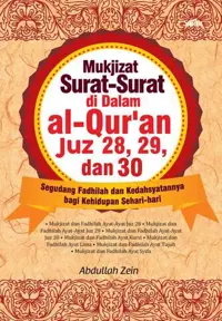 Mukjizat Surat-Surat di Dalam al-Quran Juz 28, 29, dan 30 — Abdullah Zein — sampul