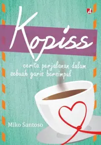 Kopiss; cerita perjalanan dalam sebuah garis bersimpul — Miko Santoso — sampul
