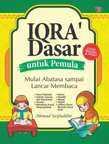Buku Iqra' Dasar Untuk Pemula oleh Ahmad Saifuddin