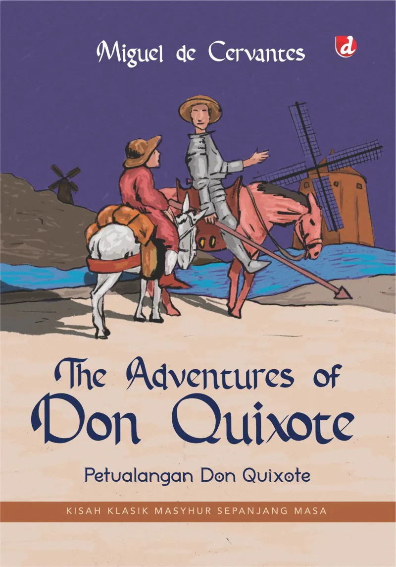 Buku The Adventures of Don Quixote; Petualangan Don Quixote oleh Miguel de Cervantes
