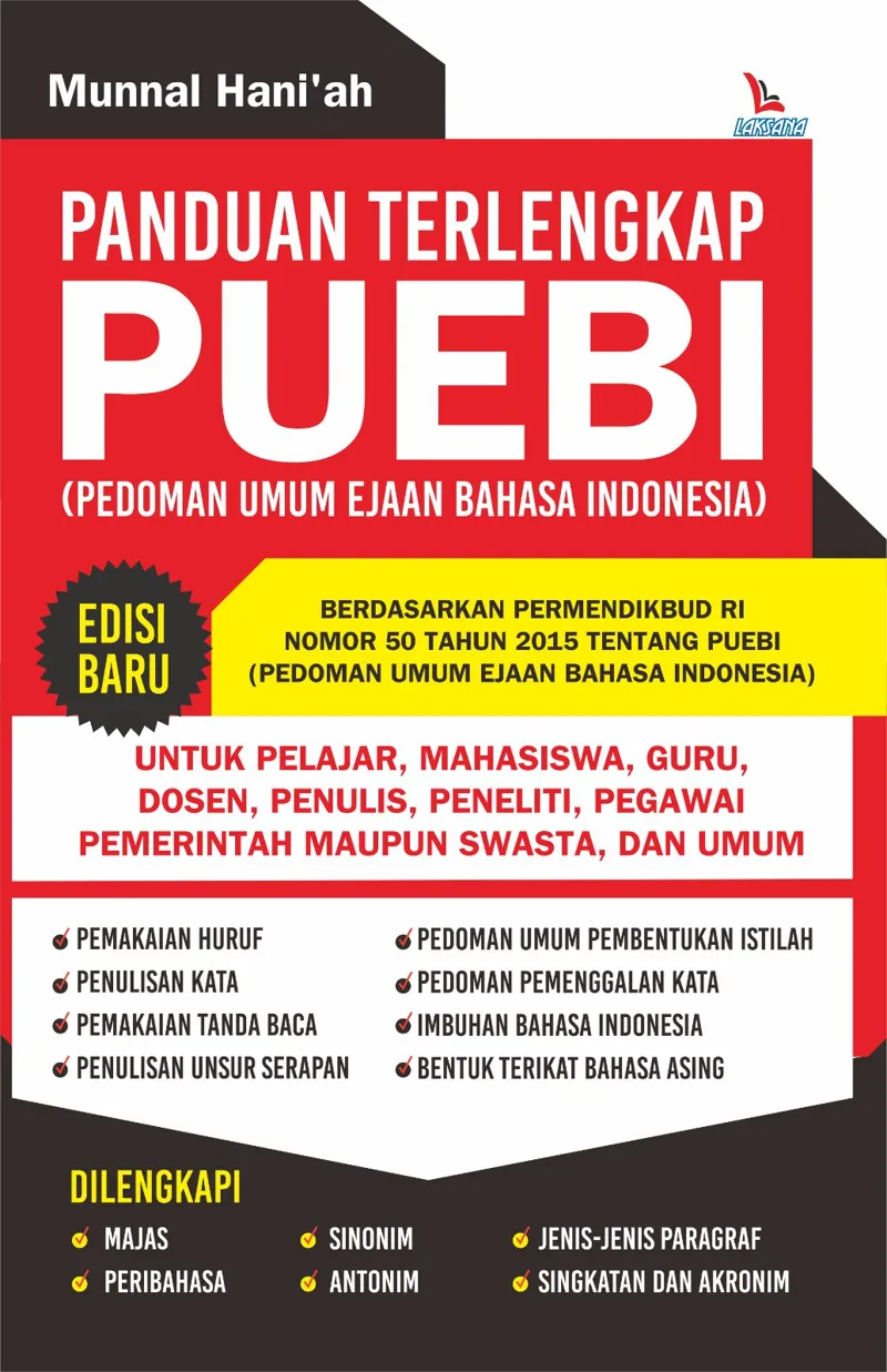 Buku Panduan Terlengkap PUEBI (EDISI BARU) oleh Munnal Hani’ah