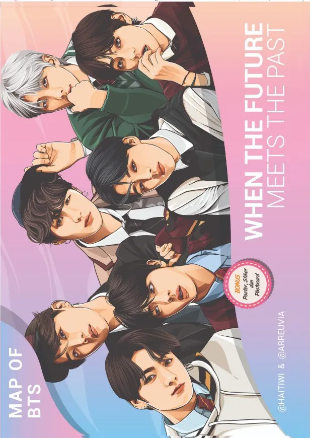 Buku Map of BTS: When The Future Meets The Past oleh @haitiwi, @arreuvia