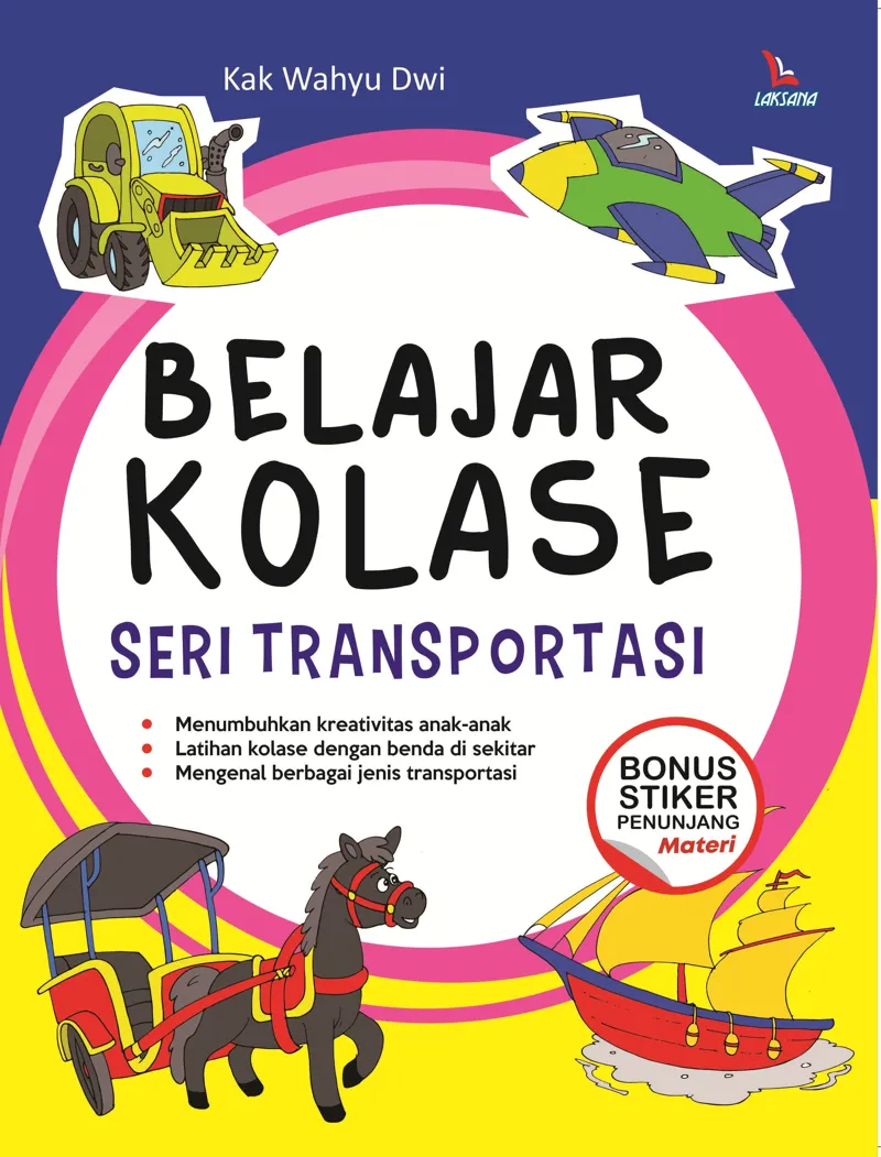 Buku Belajar Kolase Seri Transportasi oleh Kak Wahyu Dwi