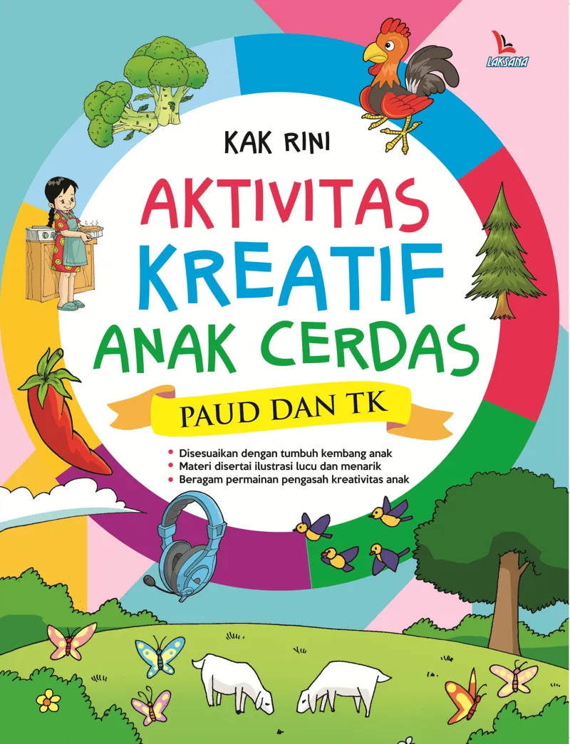 Buku Aktivitas Kreatif Anak Cerdas Paud dan TK oleh Kak Rini