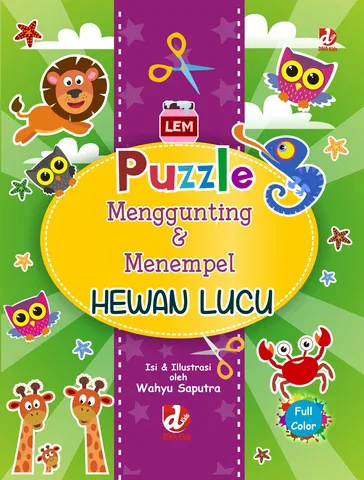Buku Puzzle Menggunting dan Menempel Hewan oleh Wahyu Saputra