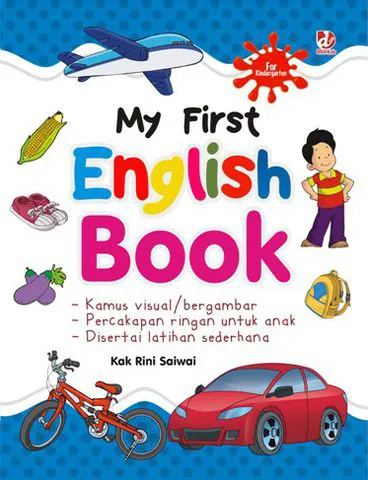 Buku My First English Book oleh Kak Rini Saiwai