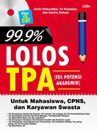 99,9% Lolos TPA ( Tes Potensi Akademik) (Bonus CD) — Arvin Mahardika — sampul
