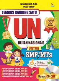 Tembus Ranking Satu UN(Ujian Nasional) untuk SMP/MTs (Bonus CD CBT) — Iwan Kuswidi — sampul