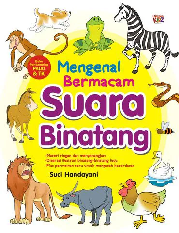 Buku Mengenal Bermacam Suara Binatang oleh Suci Handayani