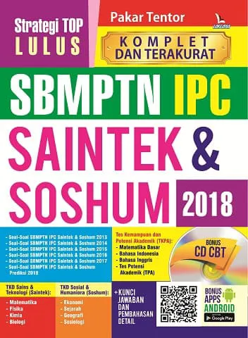 Buku Strategi Top Lulus SBMPTN IPC Saintek & Soshum 2018 oleh Pakar Tentor