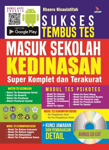 Buku Sukses Tembus Tes Masuk Sekolah Kedinasan (Bonus CD CAT) oleh Khaeru Nisaulatifah