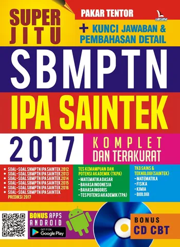 Buku Super Jitu SBMPTN IPA SAINTEK 2017 (Bonus CD) oleh Pakar Tentor