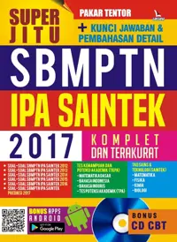 Super Jitu SBMPTN IPA SAINTEK 2017 (Bonus CD) — Pakar Tentor — sampul