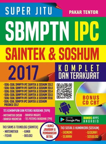 Buku Super Jitu SBMPTN IPC SAINTEK & SOSHUM 2017 (Bonus CD) oleh Pakar Tentor