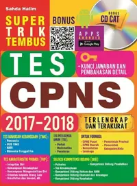 Super Trik Tembus Tes CPNS 2017-2018 — Sahda Halim — sampul