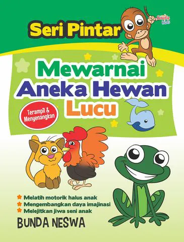 Buku Seri Mewarnai Aneka Hewan Lucu oleh Bunda Neswa