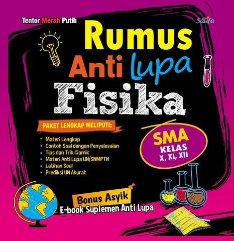 Buku Rumus Anti Lupa Fisika SMA Kelas X, XI, XII oleh Tentor Merah Putih