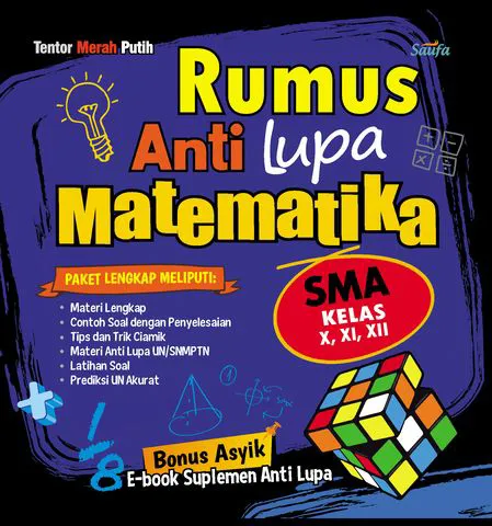 Buku Rumus Anti Lupa Matematika SMA Kelas X, XI, XII oleh Tentor Merah Putih