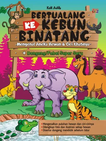 Buku Bertualang ke Kebun Binatang oleh Kak Adib