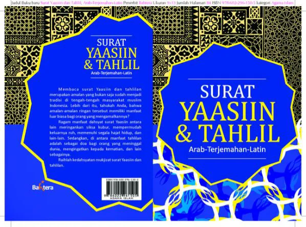 Buku Surat Yaasiin & Tahlil Arab- Terjemahan-Latin oleh Habib Rusydi