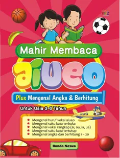 Buku Mahir Membaca AIUEO oleh Bunda Neswa