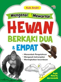 Mengenal & Mewarnai Hewan Berkaki Dua & Empat — Kak Andri — sampul