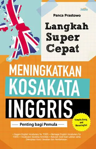 Buku Langkah Super Cepat Meningkatkan Kosakata Inggris oleh Panca Prastowo