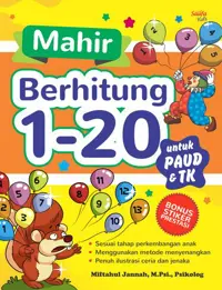 Mahir Berhitung 1-20 untuk PAUD & TK — M.Psi. — sampul