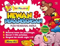 Seri Mewarnai; Hewan & Pemandangan Plus Mengenal Angka — Mama Ara — sampul