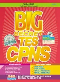 Big Secret Tes CPNS — Sahda Halim — sampul