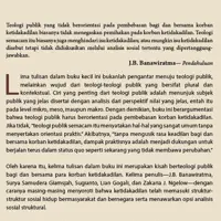 Buku Teologi Publik dan Ketidakadilan - Pembebasan Holistis Bagi dan Bersama Para Korban oleh J.B. Banawiratma — gambar 2