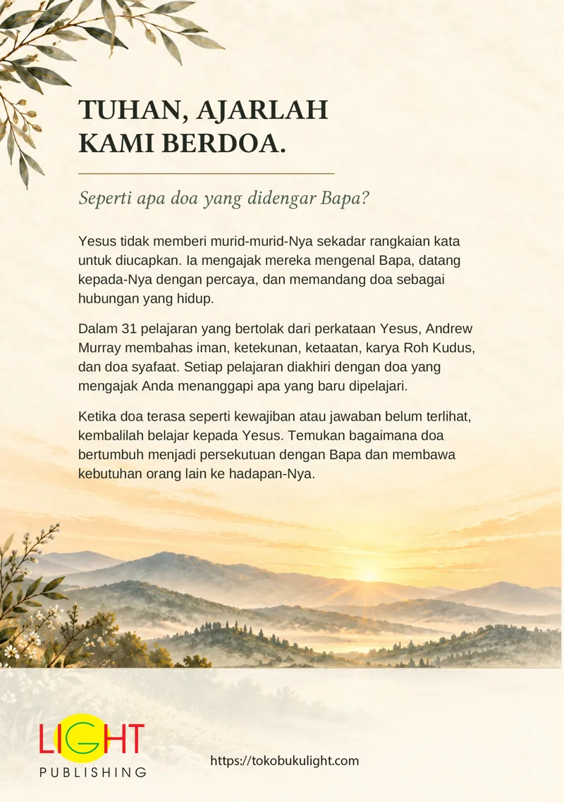 Buku Doa yang Didengar Bapa oleh  Andrew Murray