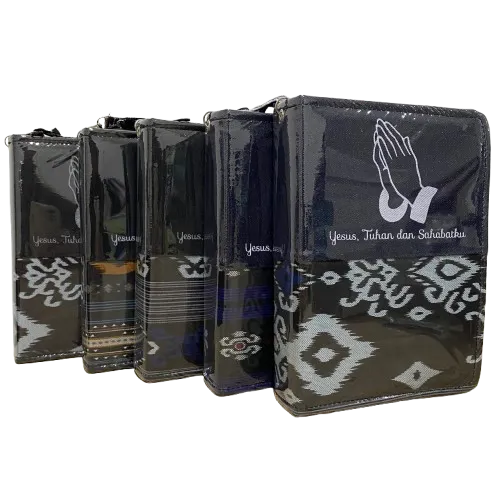 Buku Sampul Cover Alkitab Kristen Katolik Ukuran Sedang 052 - KJ Kidung Jemaat Motif Jeans Batik Puji syukur Madah Bakti Besar
