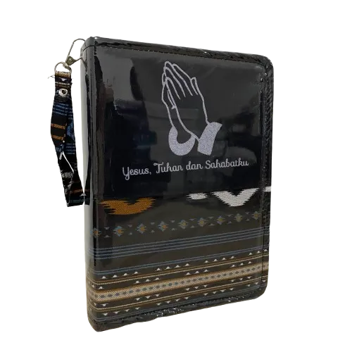 Buku Sampul Cover Alkitab Kristen Katolik Ukuran Sedang 052 - KJ Kidung Jemaat Motif Jeans Batik Puji syukur Madah Bakti Besar